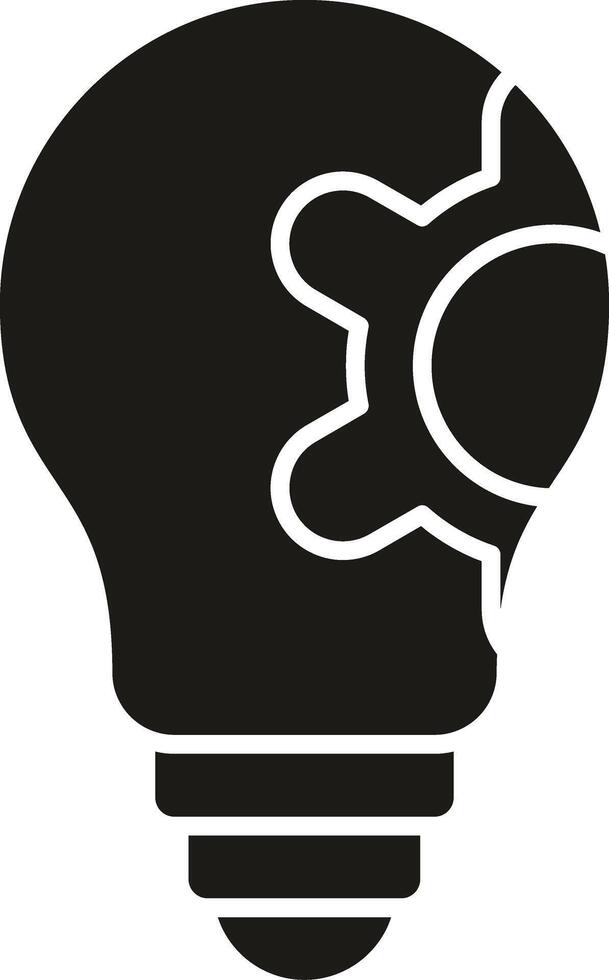 Idea Glyph Icon vector