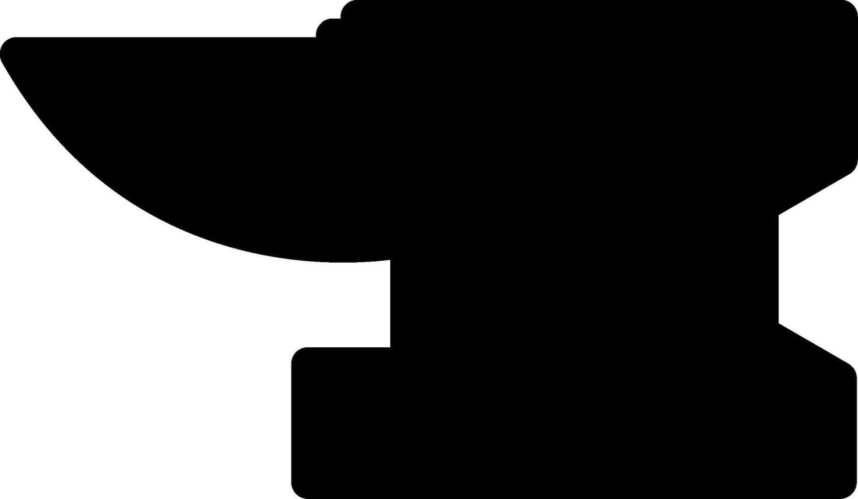 Anvil Glyph Icon vector