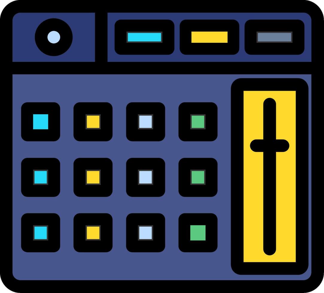 Launchpad Colorful Icon vector