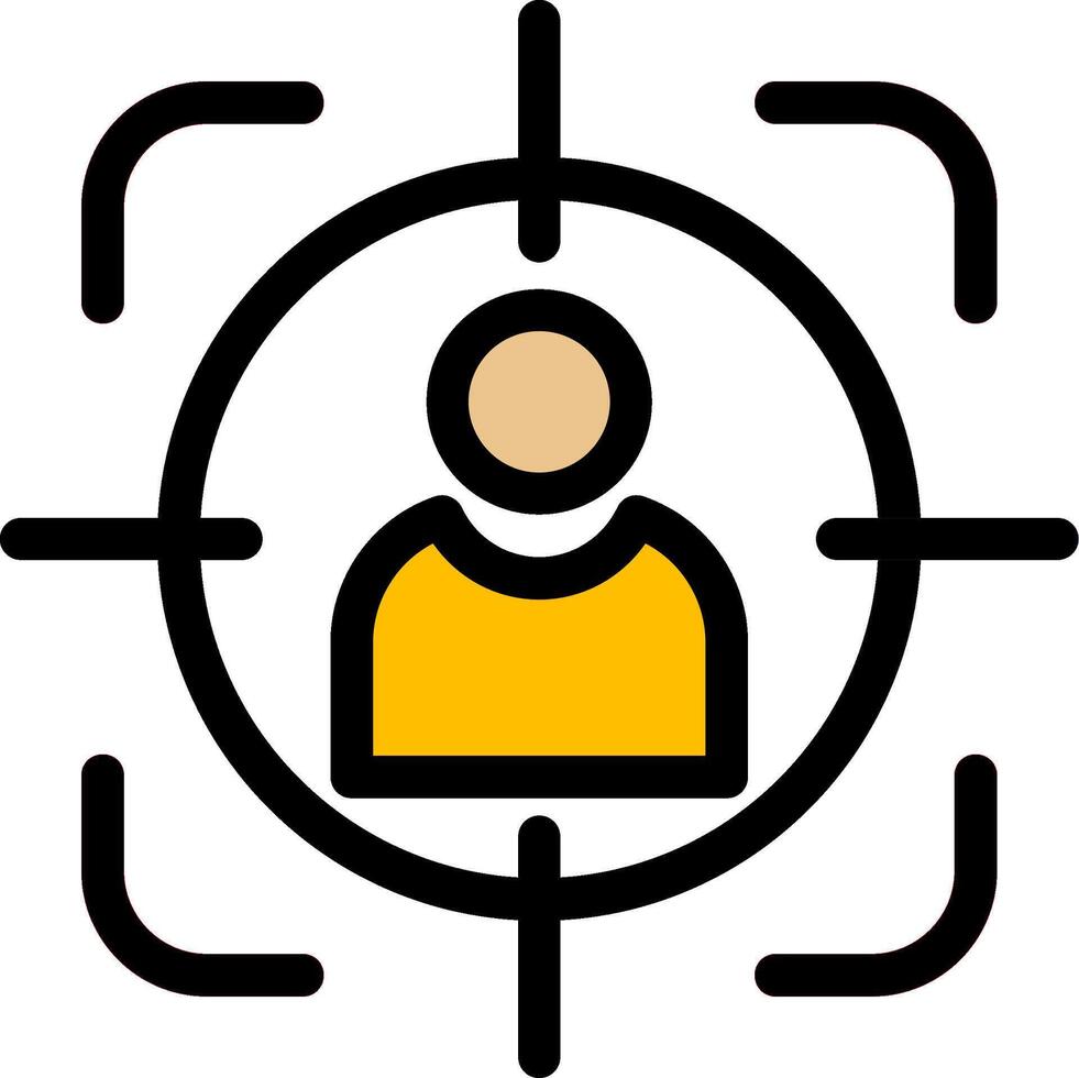 Target Audience Colorful Icon vector