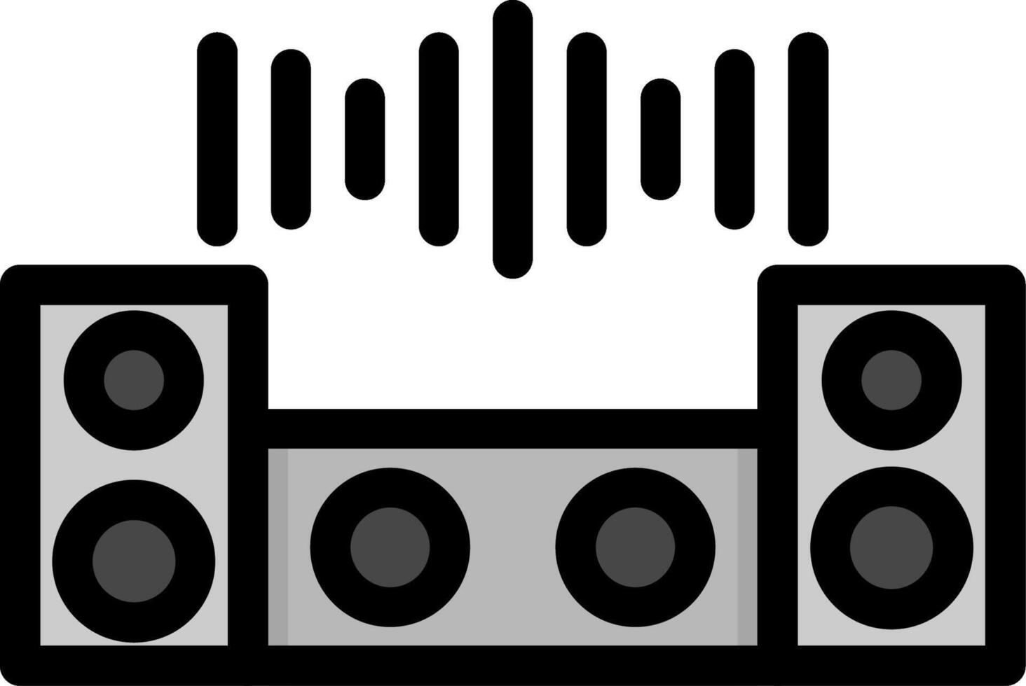 Dj Mixer Colorful Icon vector