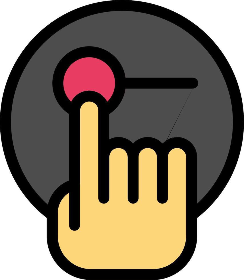 Touch Screen Colorful Icon vector