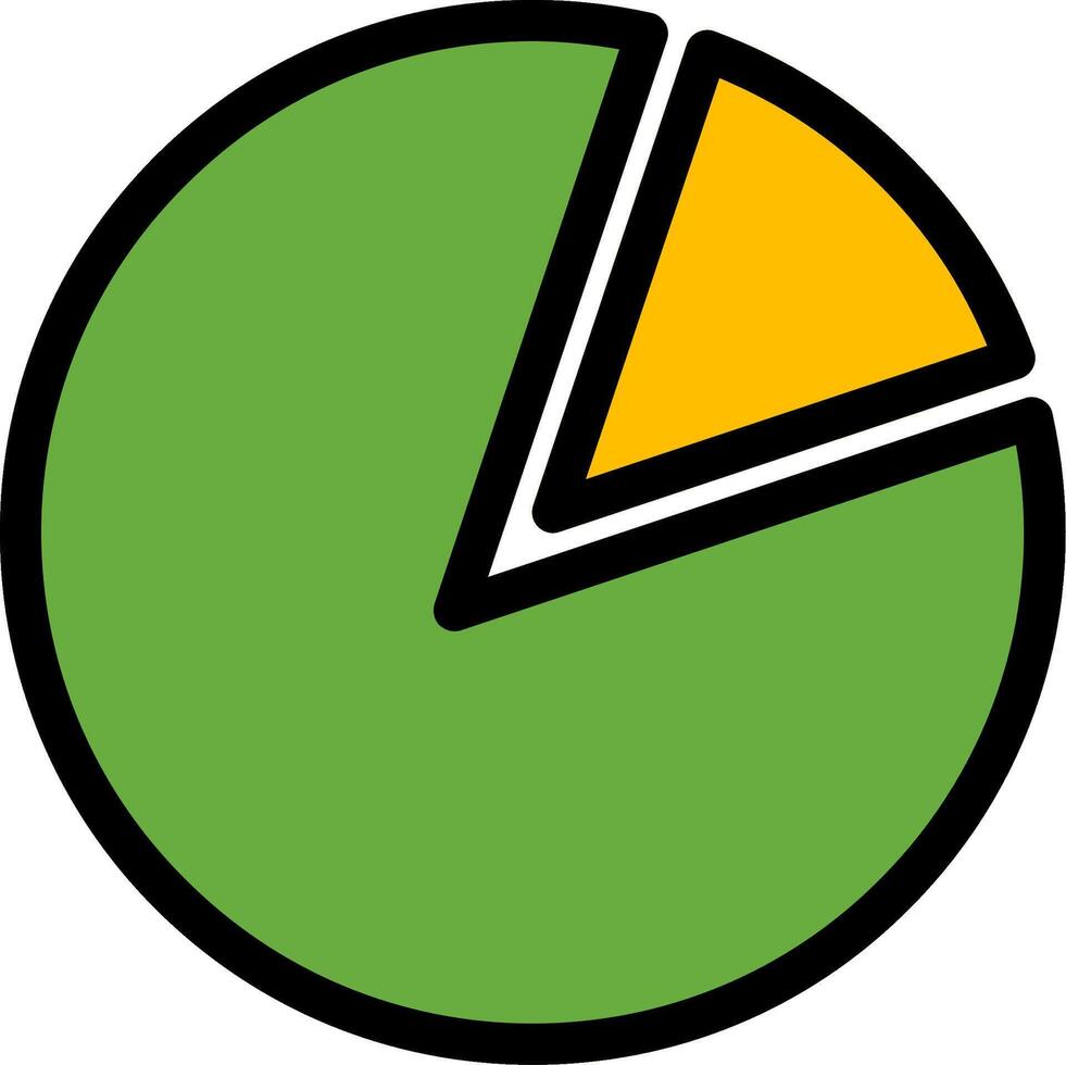 Pie Chart Colorful Icon vector
