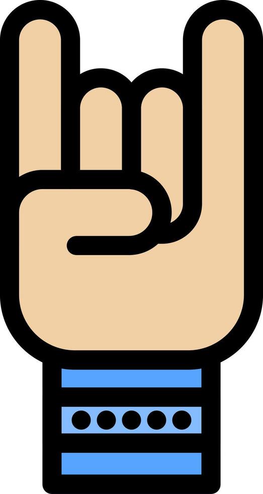 Hand Colorful Icon vector