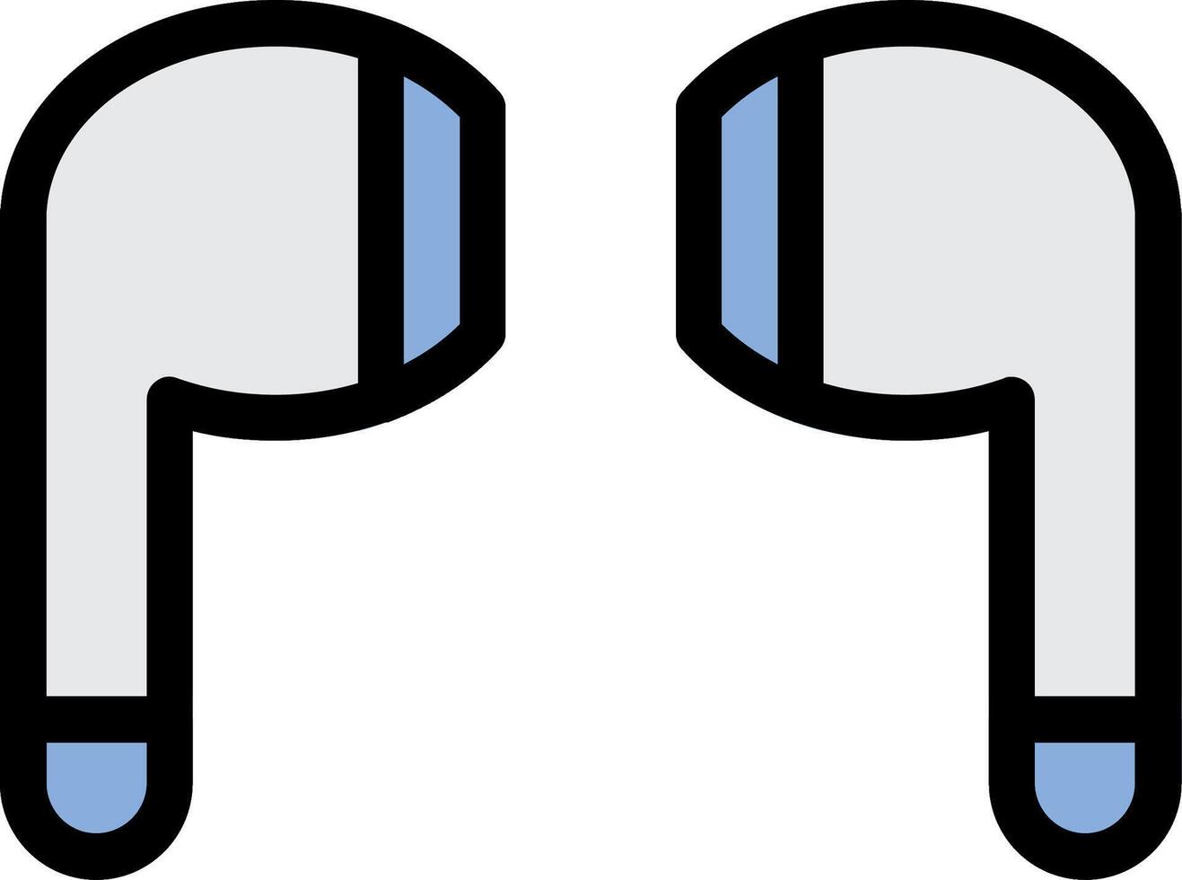 Earphones Colorful Icon vector