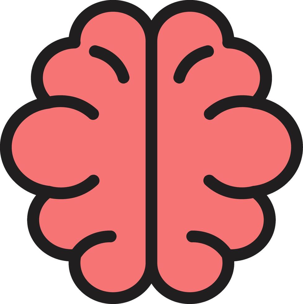 Brain Colorful Icon vector