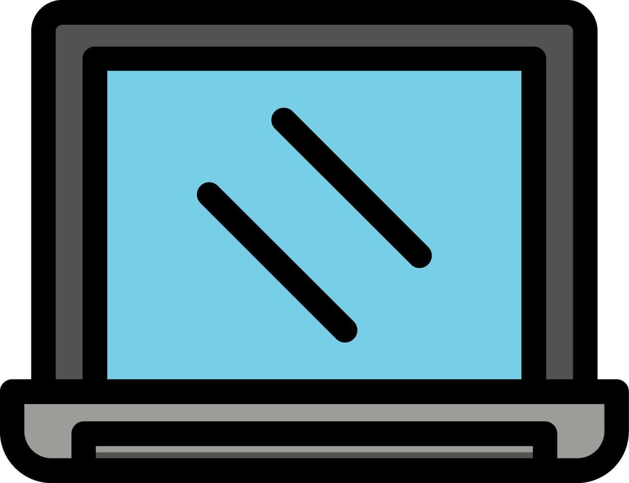 Laptop Colorful Icon vector