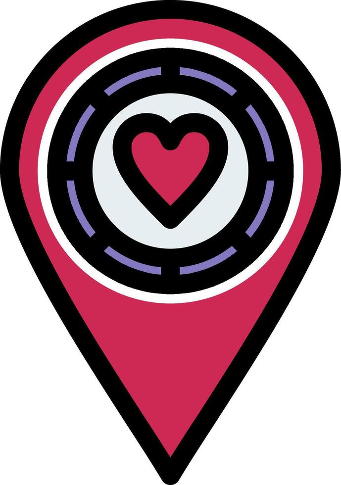 Casino Location Colorful Icon vector