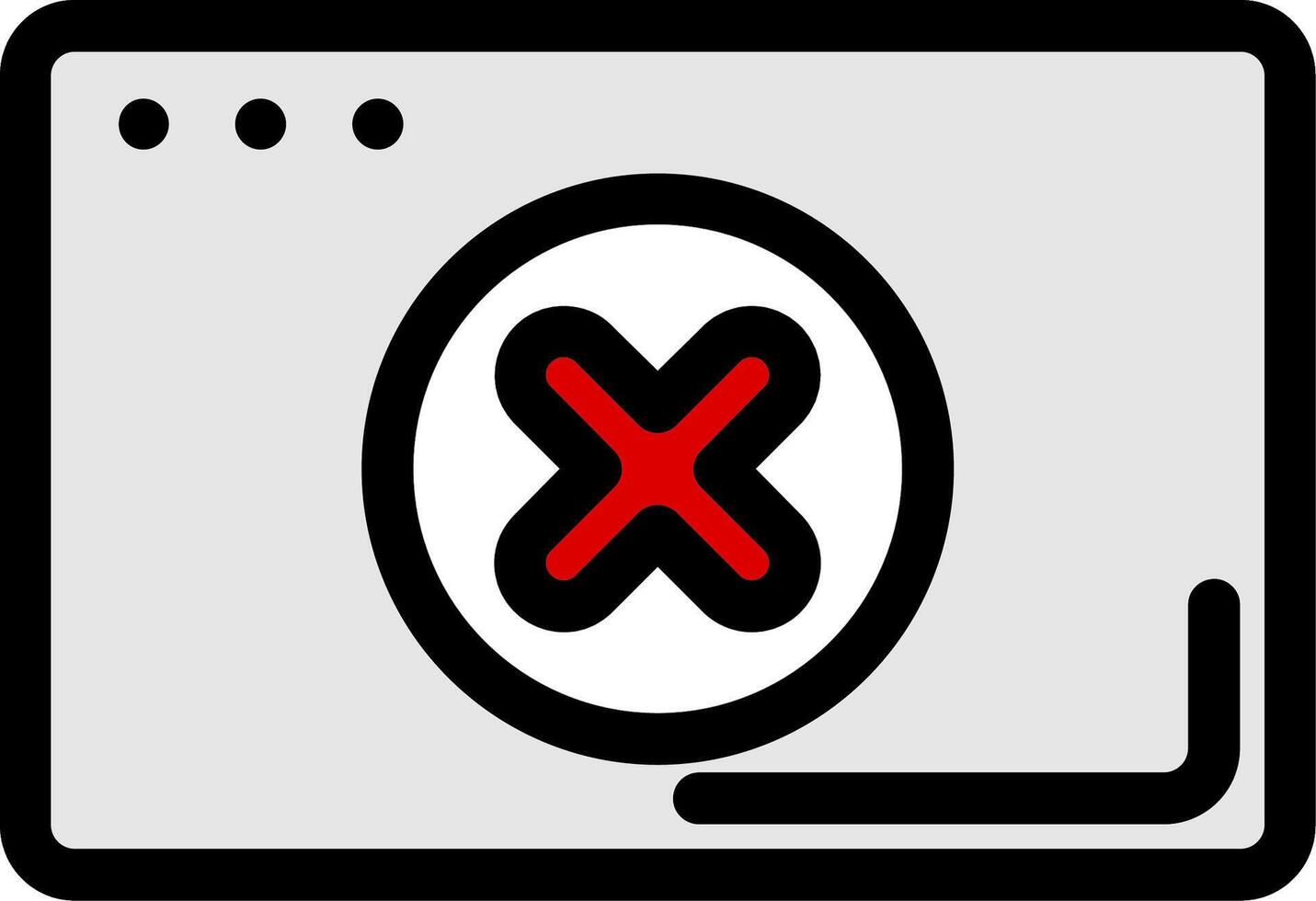 Error Colorful Icon vector
