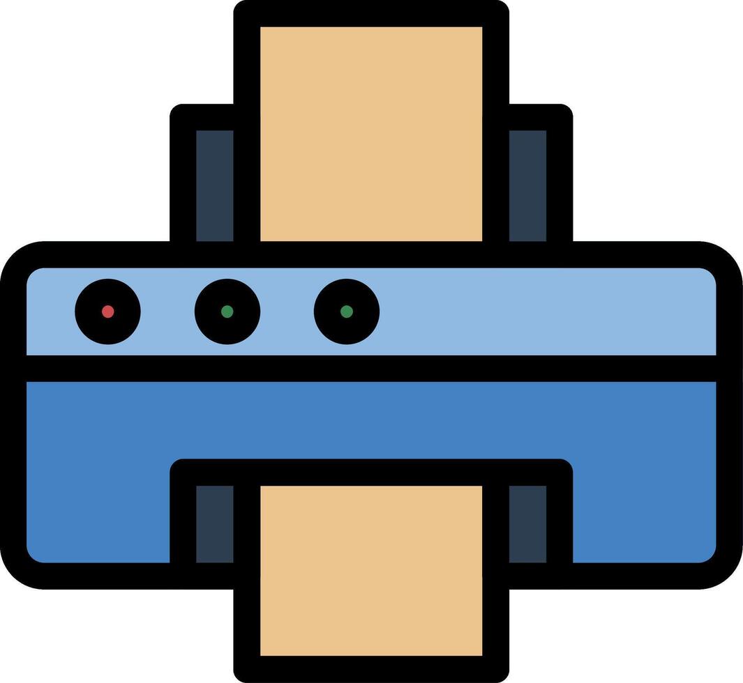 Printer Colorful Icon vector