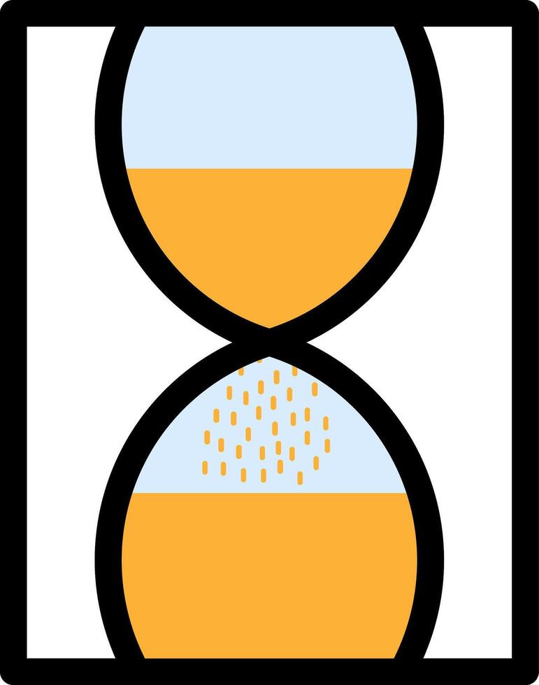 Hourglass Colorful Icon vector