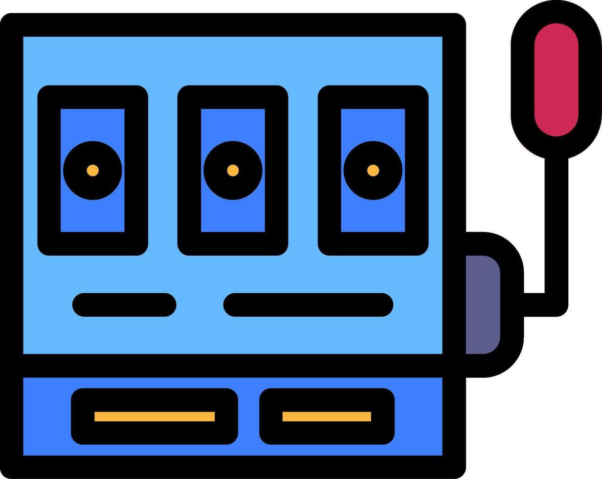 Slots Colorful Icon vector