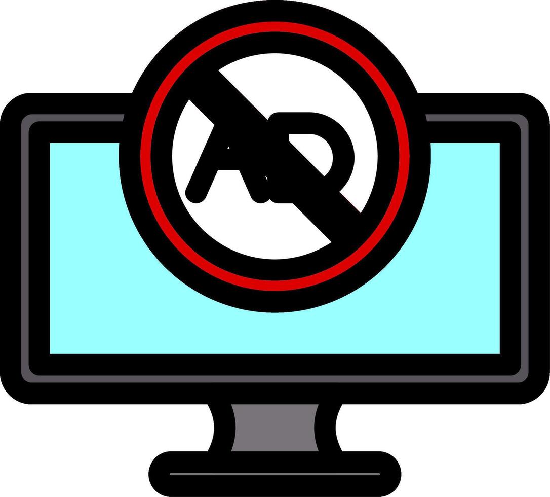 Ad Blocker Colorful Icon vector