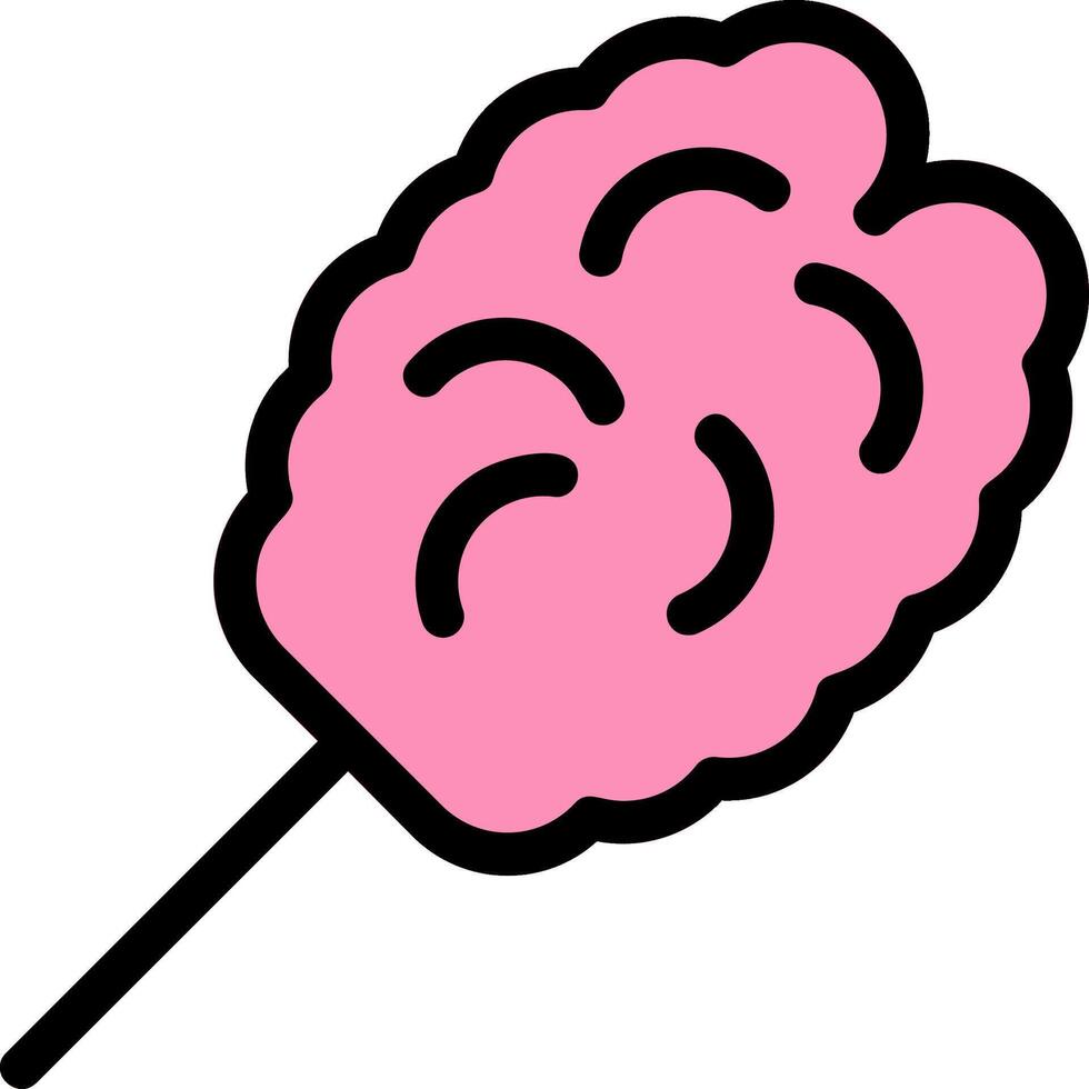 Cotton Candy Colorful Icon vector