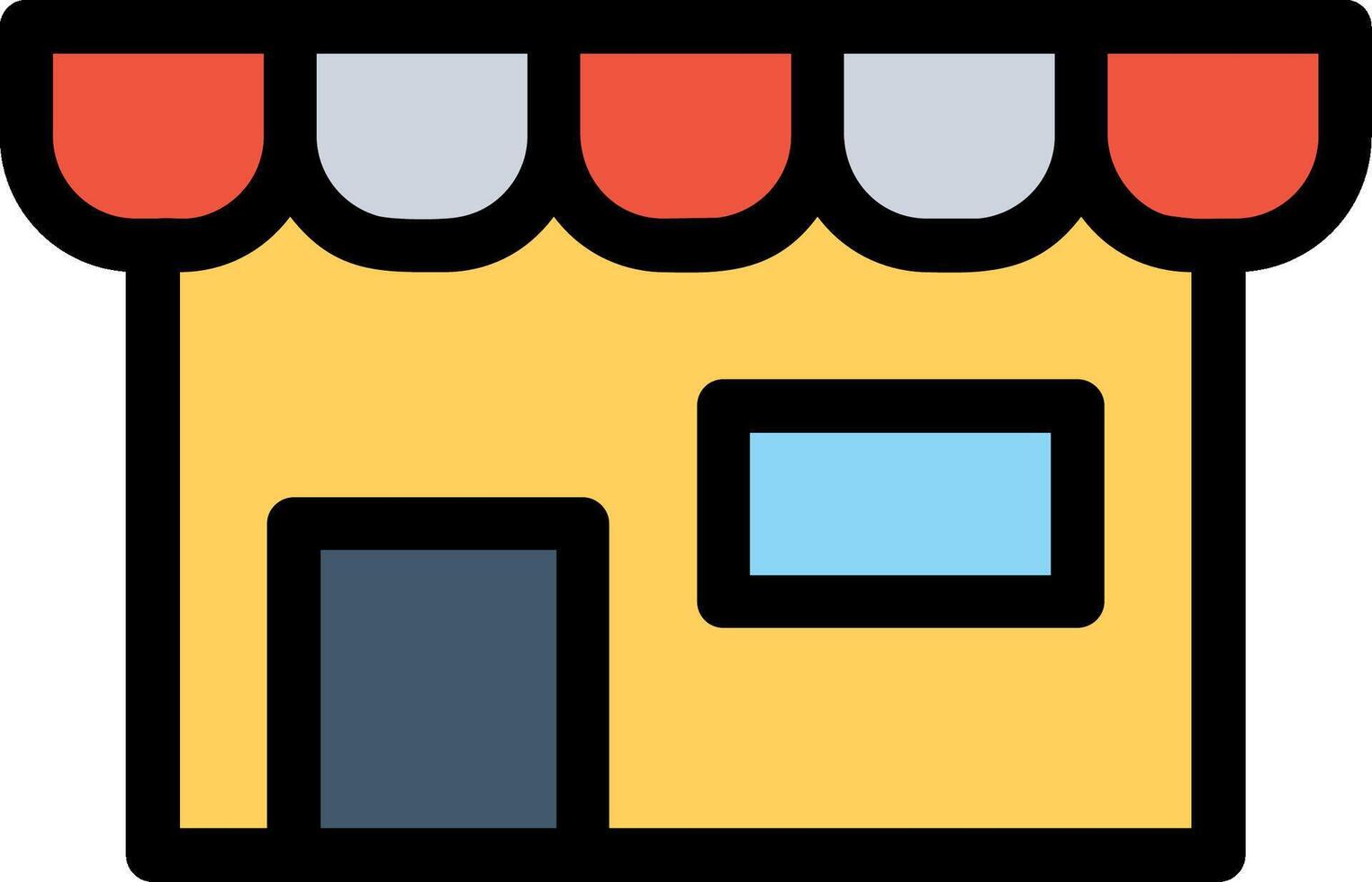 Store Colorful Icon vector