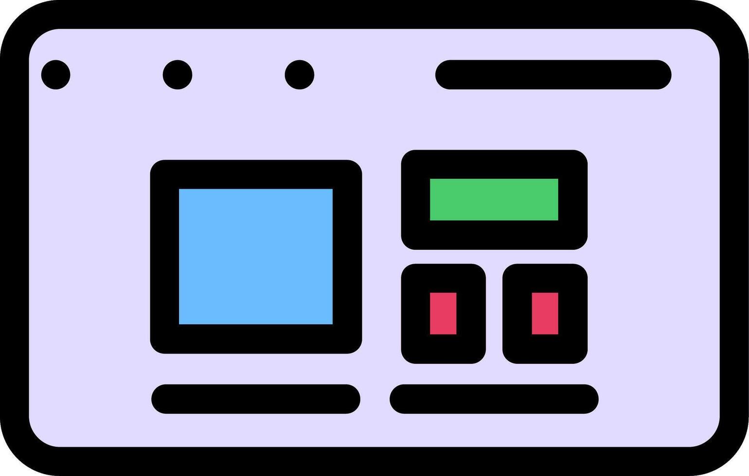 Responsive Design Colorful Icon vector