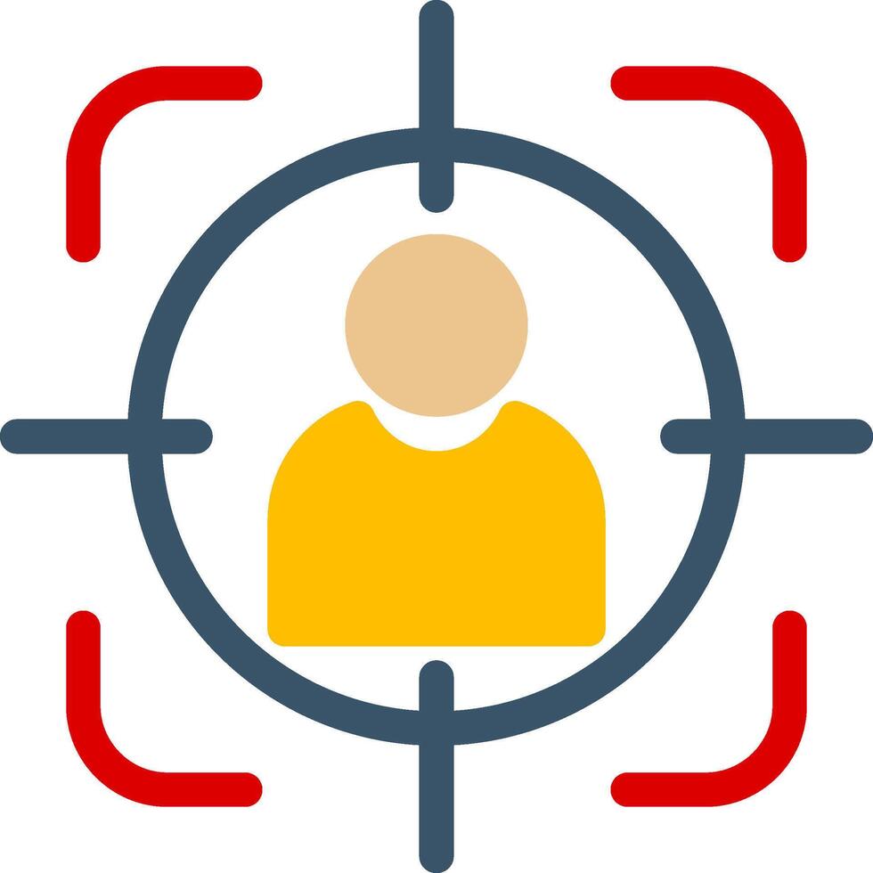 Target Audience Colorful Icon vector