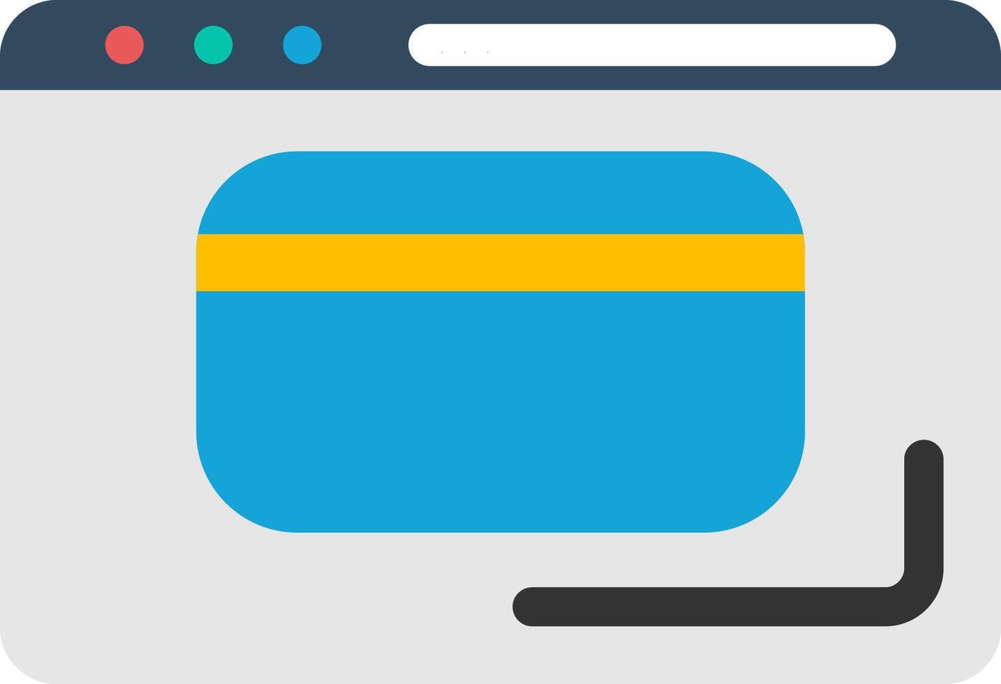Card Colorful Icon vector