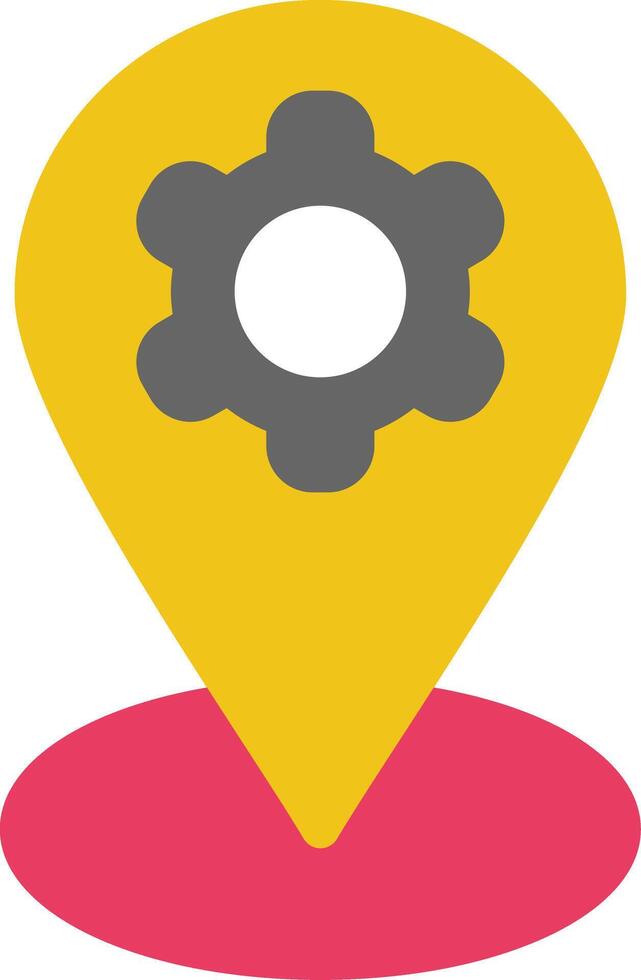 Location Mark Colorful Icon vector