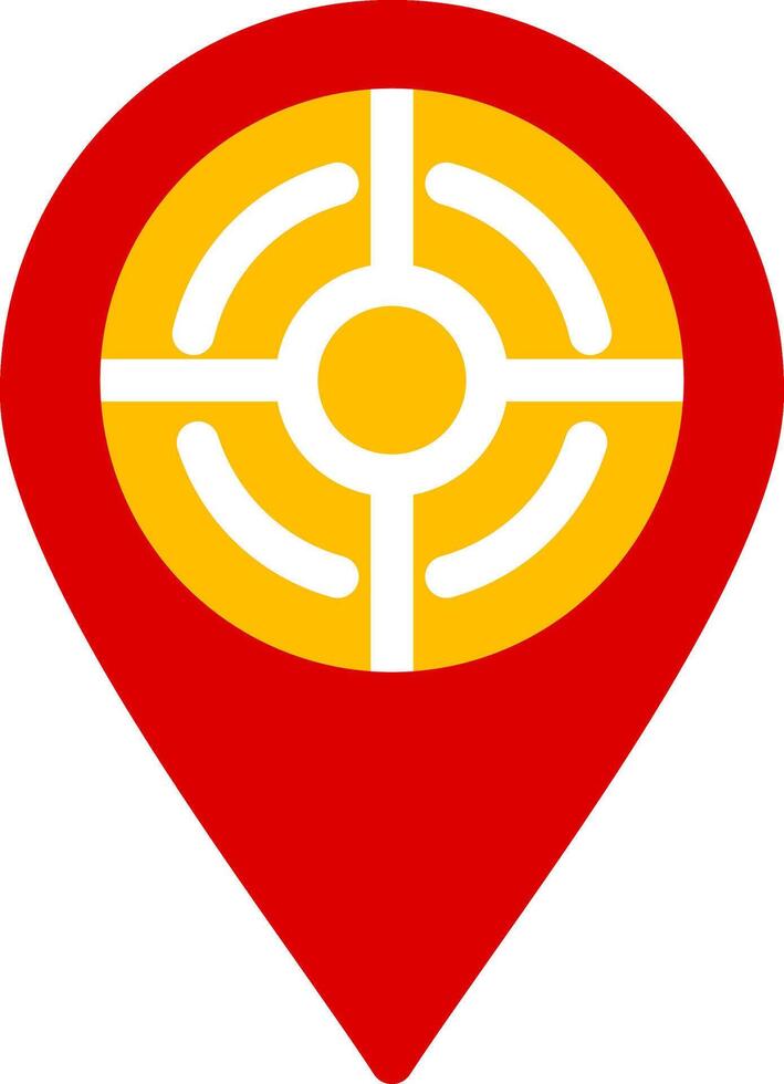 Location Colorful Icon vector