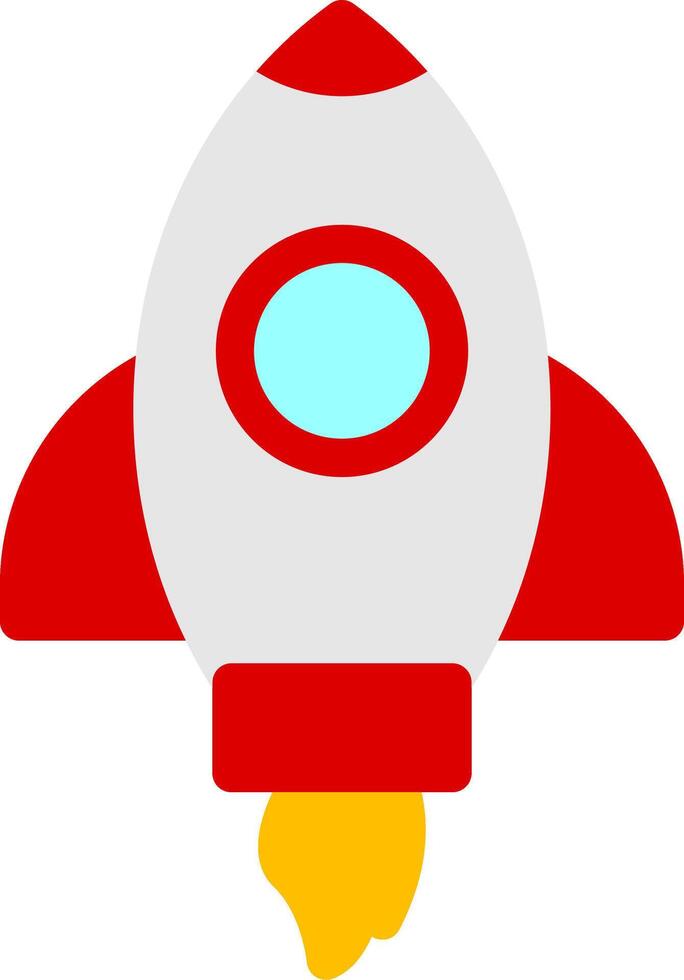 Rocket Colorful Icon vector