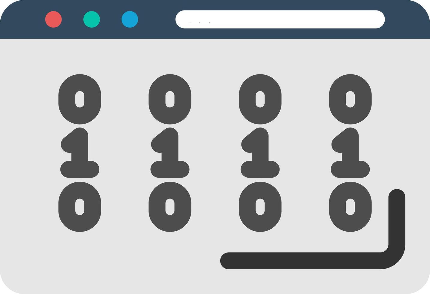 Code Colorful Icon vector
