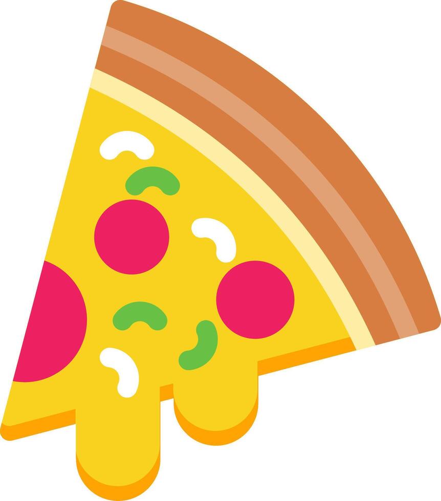 Pizza Colorful Icon vector