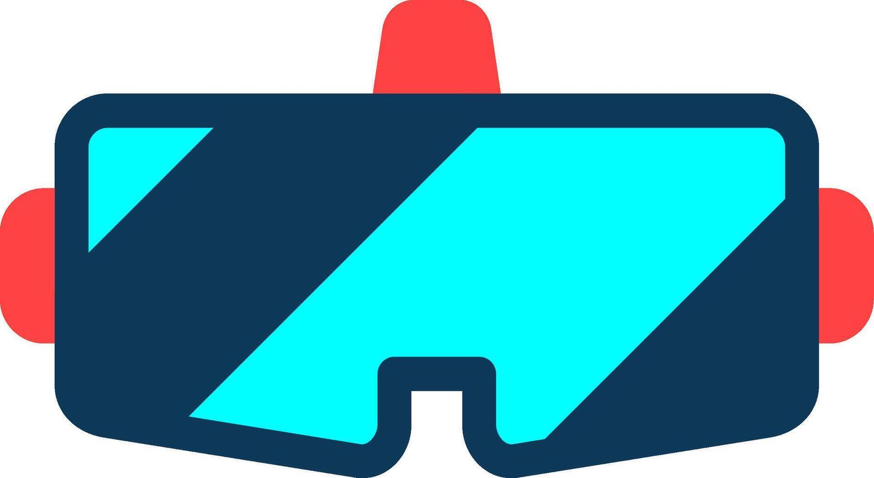 Vr Glasses Colorful Icon vector