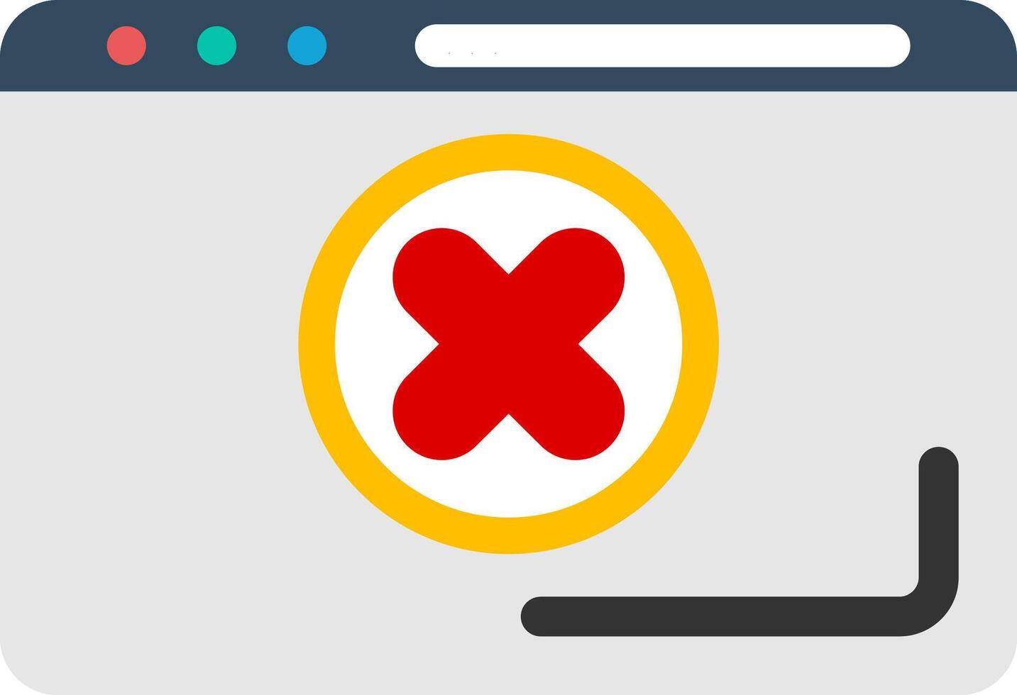 Error Colorful Icon vector