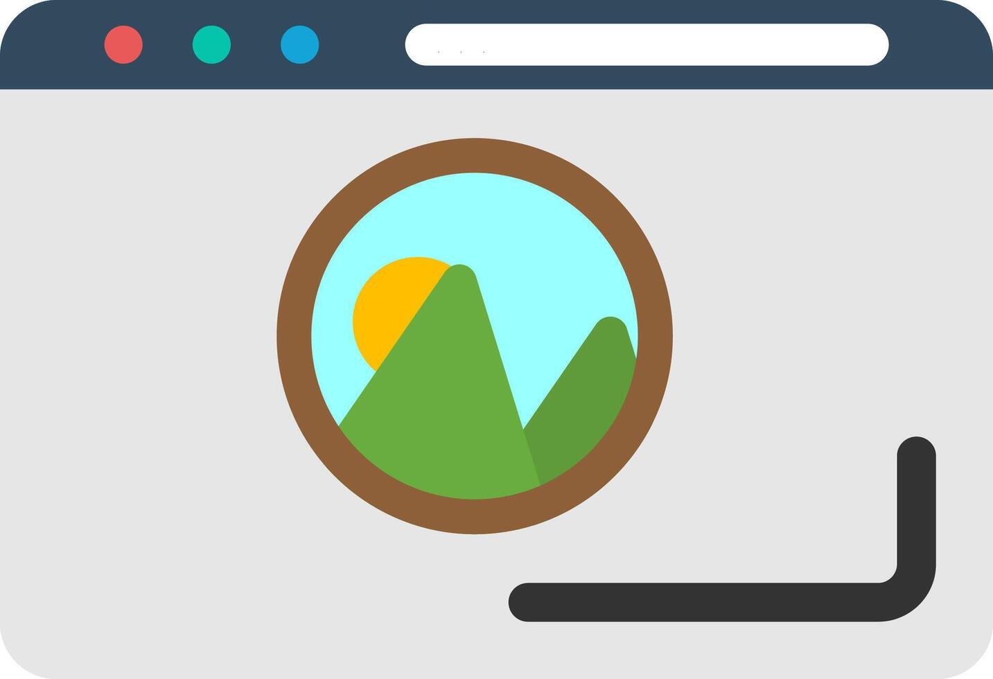 Photo Colorful Icon vector