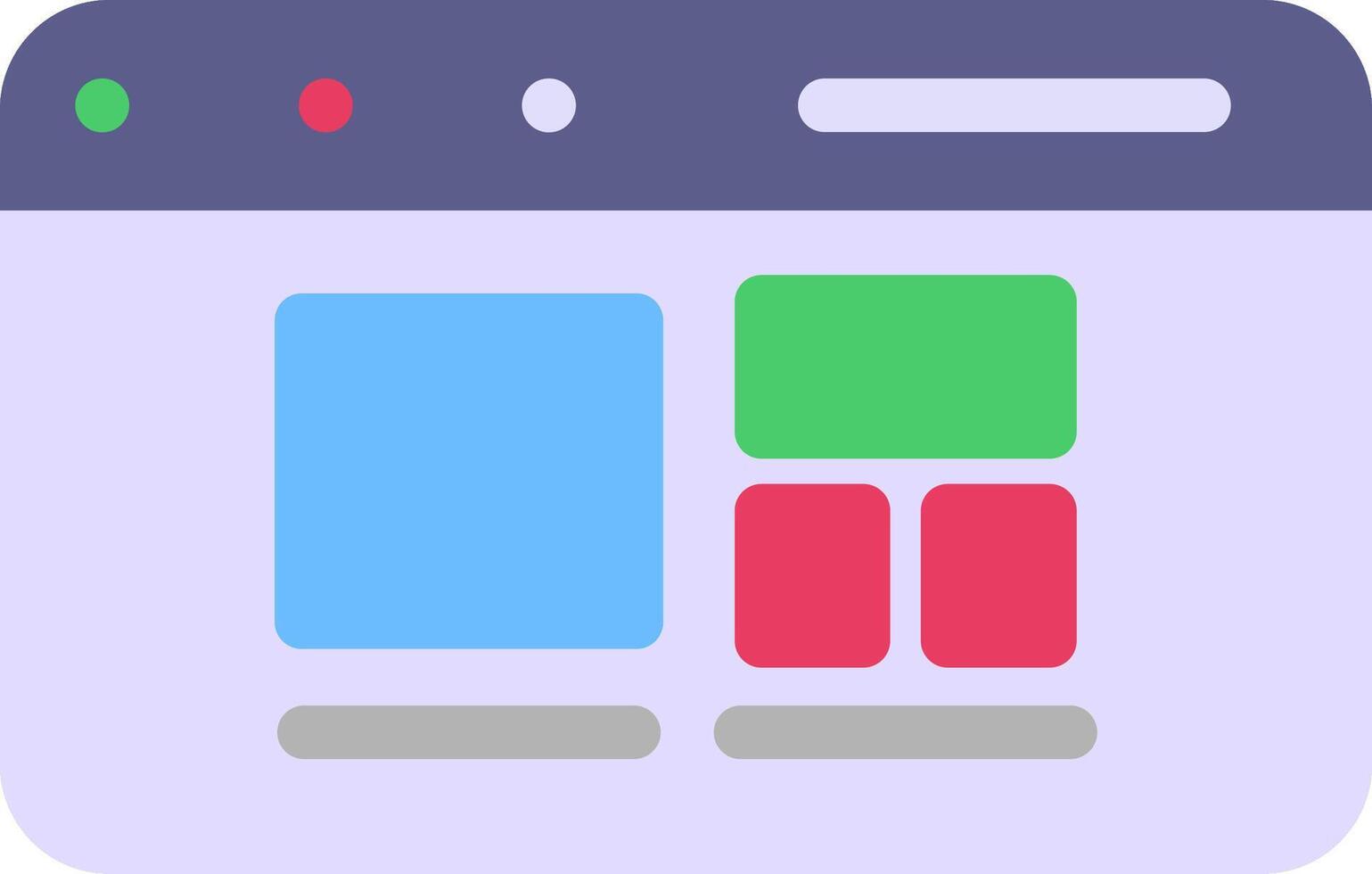 Responsive Design Colorful Icon vector