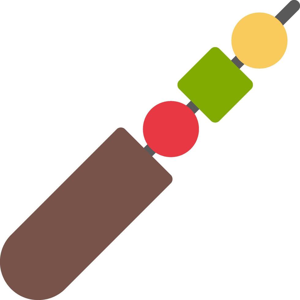 Skewer Colorful Icon vector