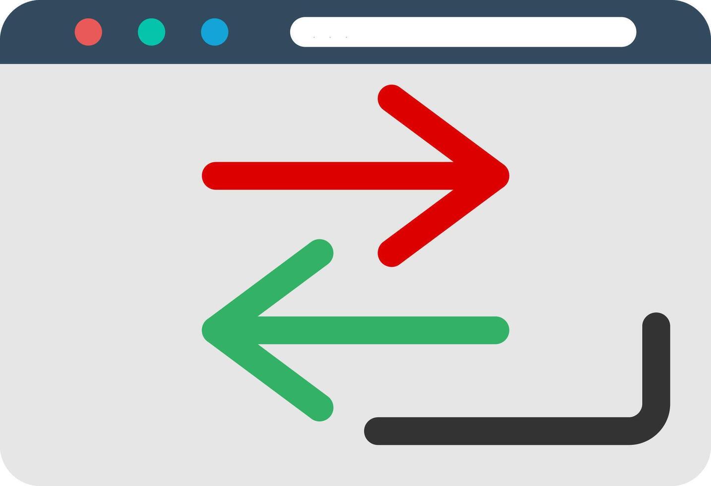 Transfer Colorful Icon vector
