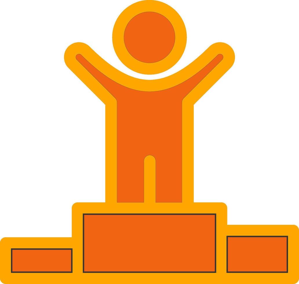 Winner Colorful Icon vector