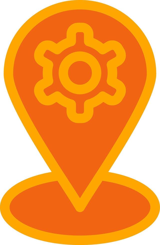 Location Mark Colorful Icon vector