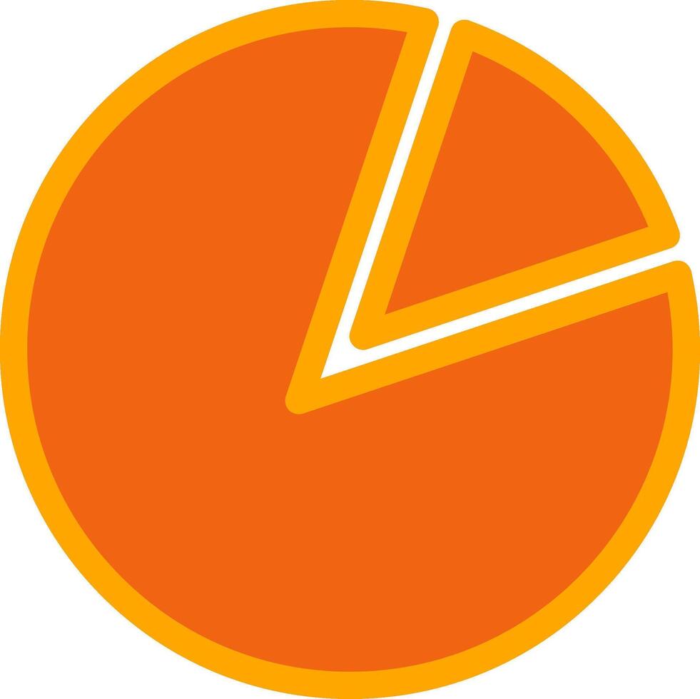 Pie Chart Colorful Icon vector