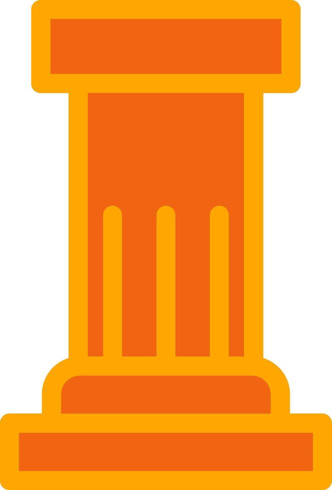 Column Colorful Icon vector