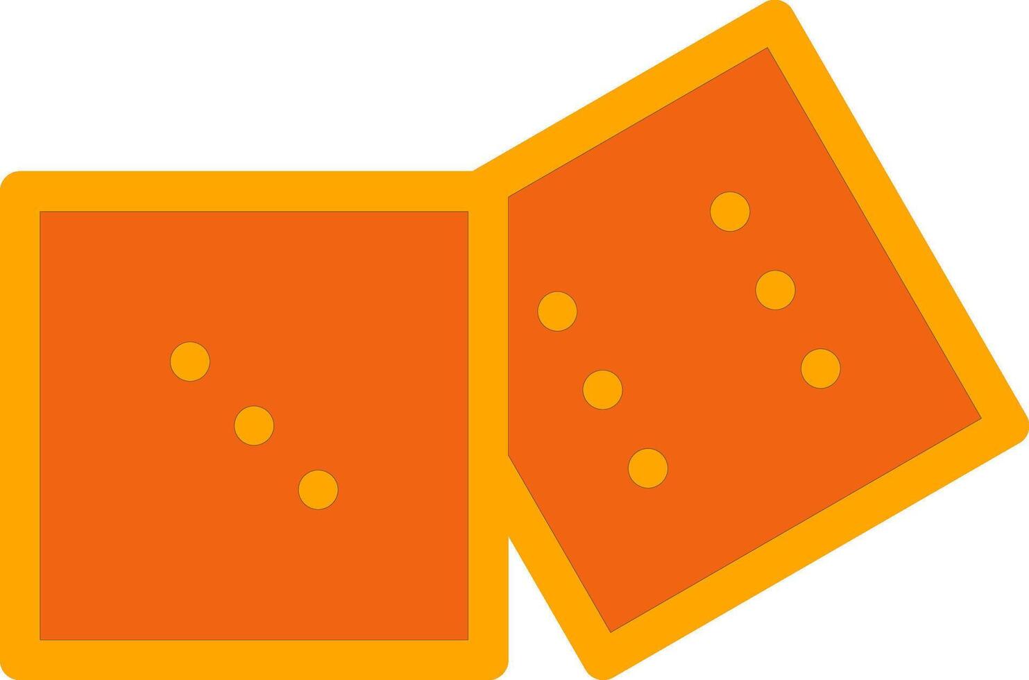 Dices Colorful Icon vector