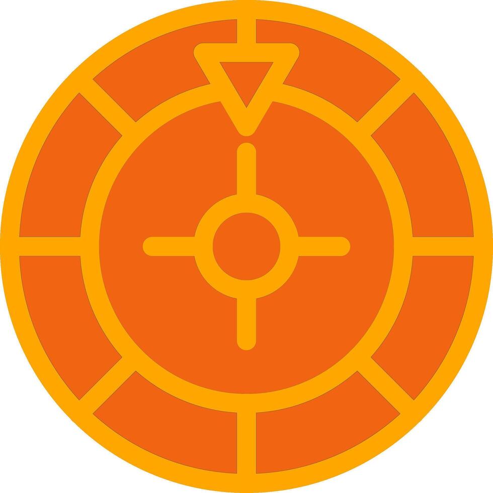 Roulette Colorful Icon vector