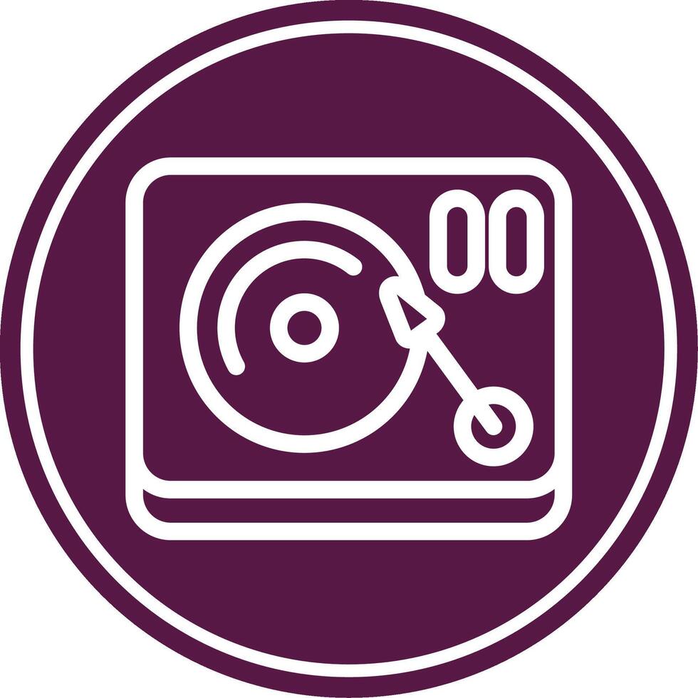 Vinyl PLayer Colorful Icon vector