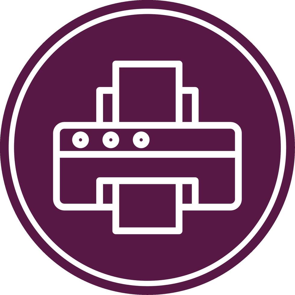 Printer Colorful Icon vector