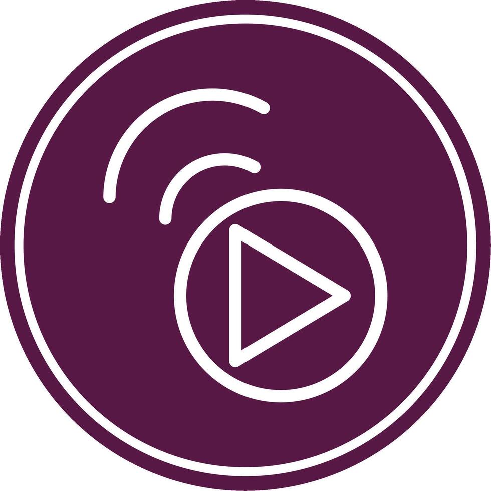 Live Stream Colorful Icon vector