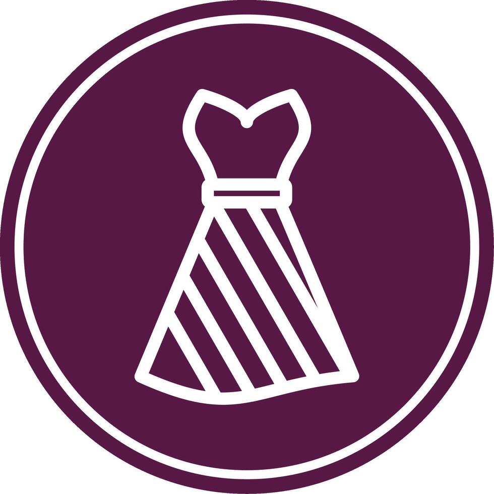 Dress Colorful Icon vector