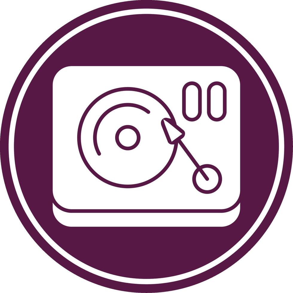 Vinyl PLayer Colorful Icon vector