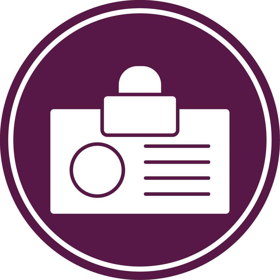 Id Card Colorful Icon vector