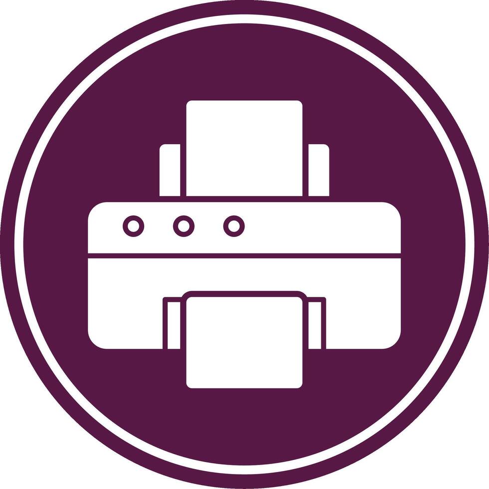 Printer Colorful Icon vector