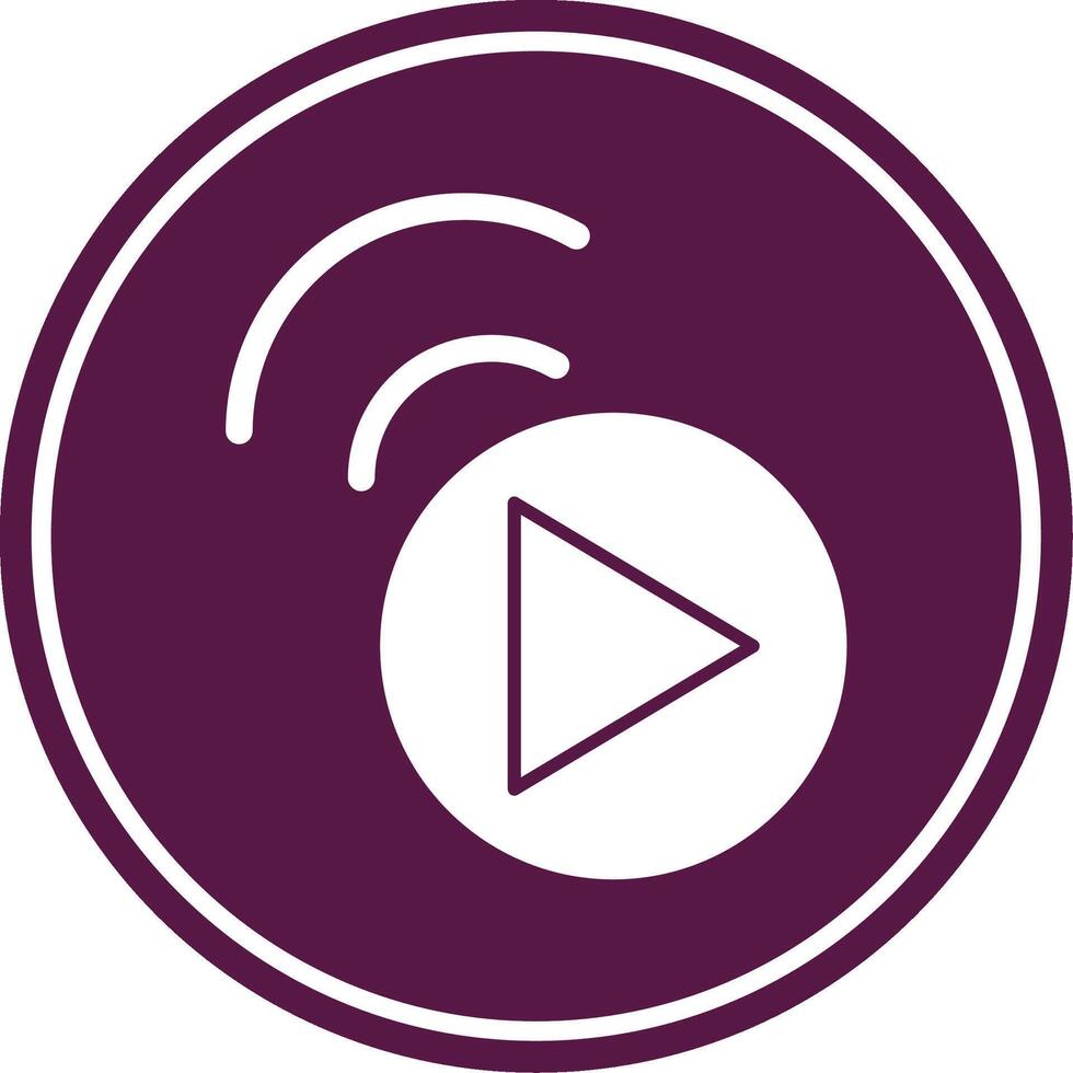 Live Stream Colorful Icon vector