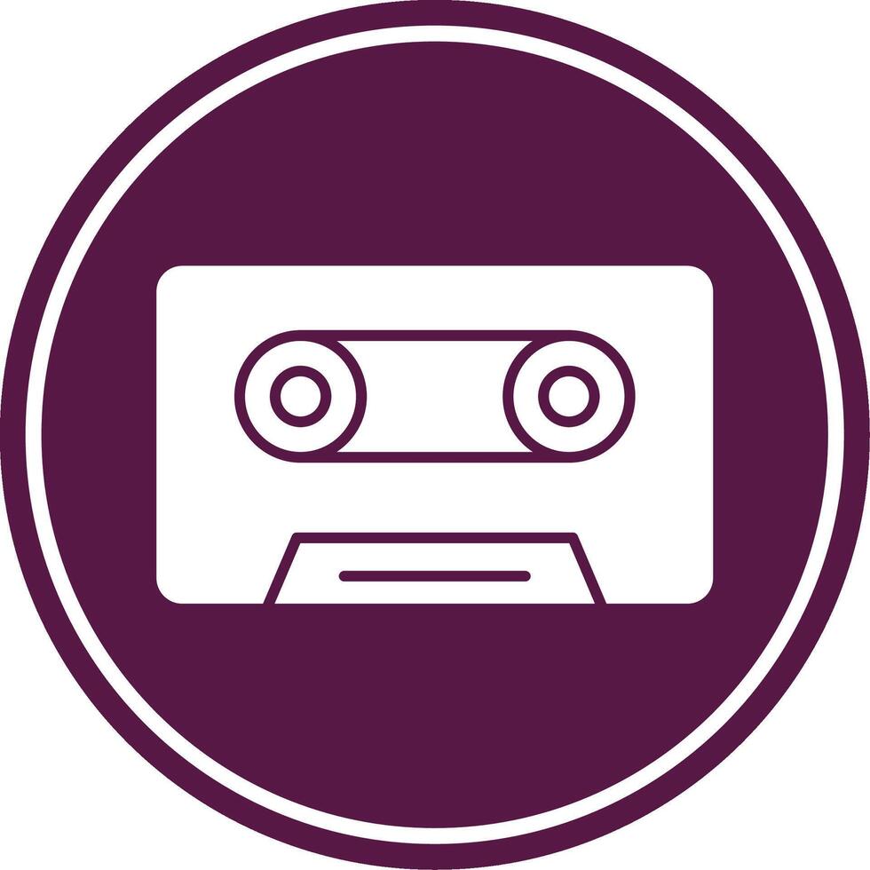 Music Tape Colorful Icon vector