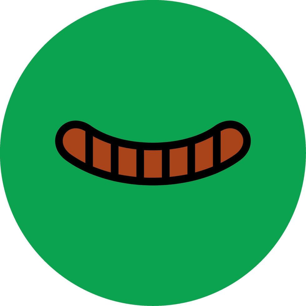 Hot Dog Colorful Icon vector