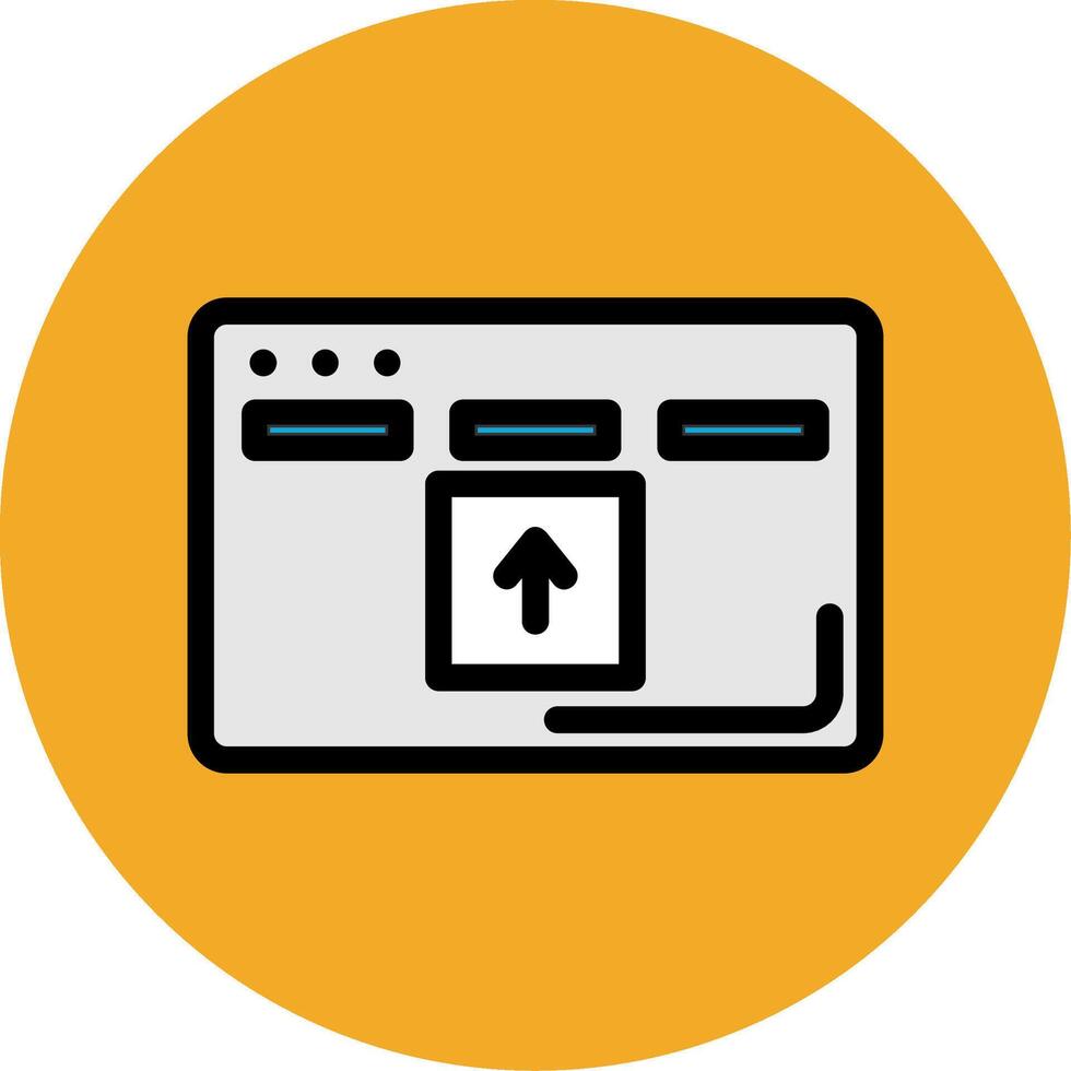 Drag And Drop Colorful Icon vector
